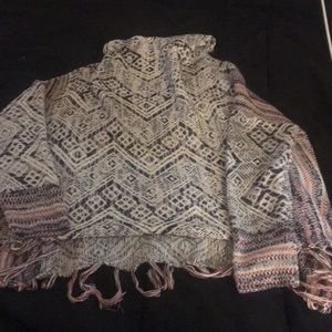 Long sleeve poncho